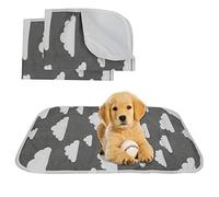 2 pezzi Tappetini Assorbenti per Cani, di Tappetino Per Cuccioli Lavabile e Riutilizzabile, Adatto per Cani di Piccola Taglia, Cuccioli e Gatti 50x70cm