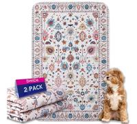 2 Pezzi Tappetini Assorbenti per Cani, Tappeti Lavabili Riutilizzabili, Traverse Cani, Traversine Addestramento del Cane, Gatti, Conigli, Antiscivolo (Pattern 3, 91.5x183cm)