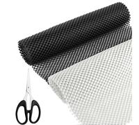 2 Pezzi Tappetino Antiscivolo Multiuso in PVC Impermeabile, 30x120cm Sottotappeto in Rete Antiscivolo Lavabile con Forbici, Ferma Tappeto Antiscivolo Tagliabile per Casa Ufficio Automobili