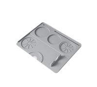 2 pezzi Tappetino for caffè espresso spesso in silicone antiscivolo Supporto for pressa for Strumento for casa Caffè Ufficio Bar Negozio Accessorio for(Gray)