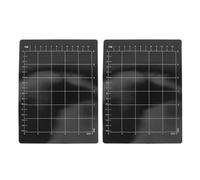 2 Pezzi Tappetino Magnetico per Taglio Macchina a Griglia Nero | Gomma e Ferro, Superficie Flessibile a Griglia Nera, per Allineamento Preciso e Risultati Ripetibili