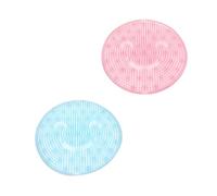 2 Pezzi Tappetino Massaggiante p e r Piedi Tpr Ventose Blu e Rosa | Colonna Elastica, Facile da Riporre, Massaggio della Pianta, Uso Domestico