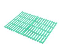 2 Pezzi Tappetino per Gabbia Coniglio in Plastica Verde, Forato | Supporto Inferiore Design Cavo, Protegge le Zampe, Adatto a Gabbie e Spazi Domestici