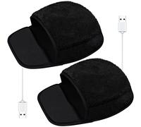 2 Pezzi Tappetino per Mouse Riscaldati Scaldo Mano, Tappetino per Mouse Riscaldati USB, Tappetino per Mouse Riscaldante a Mano Rimovibile per Uomini e Donne Computer da Ufficio a Casa Computer Laptop