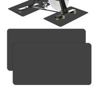 2 pezzi Tappetino Protettivo, Tappetini protettivi, Tappetino per Attrezzi 60 * 30cm, Spessore 3 mm, Tappetino Antiscivolo Protezione per Tapis roulant, Ciclette, Rowers, e attrezzature da palestra