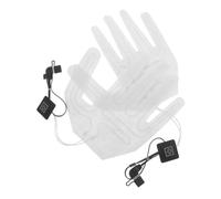 2 Pezzi Tappetino Riscaldante Elettrico per Guanti a 5 Dita, Bianco | Riscaldamento Uniforme, Design per Dita Complete, Uso per Sport Outdoor e Ciclismo Invernale
