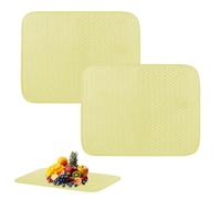 2 Pezzi Tappetino Scolapiatti Assorbente,Tappetino Per Asciugare Piatti,Tappetino Spugna Cucina,tappetino Assorbente Per Lavare Bicchieri,piatti E Tazze,lavello E Stoviglie 30x40cm