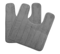 2 pezzi Tappeto per WC Tappeto assorbente Tappetino per bagno Cuscino a forma