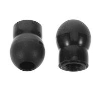 2 Pezzi Tappi Auricolari a Zucca in Silicone Nero per Stetoscopio