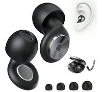 2 pezzi Tappi per le orecchie neri anti-rumore da 3,35 pollici, tappi riutilizzabili in silicone morbido, con riduzione del rumore di 30 dB e custodia per il trasporto, adatti per persone sensibili ai