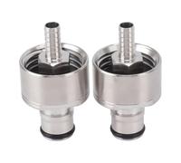 2 pezzi tappo di carbonatazione in acciaio inossidabile tappo di accoppiamento for riempimento di bottiglie in PET con carbonatazione forzata for bevande gassate, birra e bevande for la casa