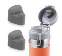 2 Pezzi Tappo di Fuoriuscita per Stanley Quick Filp GO 24oz 36oz, Ricambio Tappo Bottiglia Acqua Parti Senza BPA Tappo Bocca Bottiglia Guarnizione Tappo in Silicone Accessori (Grigio)