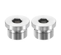 2 pezzi tappo filettato acciaio inox M22x1.5 per maschio con testa esagonale