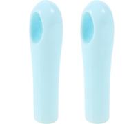 2 Pezzi Tappo Terminale Blu in Plastica con Apertura per Appendere | Ricambio Semplice per Aste di Scopa e Duster, per Manutenzione Domestica e Locali di Servizio