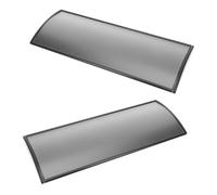 2 Pezzi Targhetta Metallo Curva Autoadesiva in Lega di Alluminio | Design Leggero e Resistente, Compatibile Pennarelli e Adesivi, Colore Nero Elegante