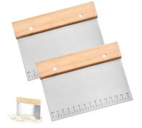 2 Pezzi Tarocco Per Impasti,15 cm Spatola Pizza, Tagliapasta,Raschietto Cucina, Taglia Impasto, Raschietto Per Pasta in Acciaio Inossidabile,per Pane, Pizza, Biscotti Raschietto Taglia Impasto