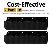 2 Pezzi Tasca Porta Scarpe Organizzatore Letto Portaoggetti Appendibile