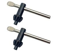 2 pezzi tasti di mandrino per trapano, tasto di mandrino in acciaio indurito da 16 mm, accessori per trapano tasti di mandrino, perforazioni di tornio per pilastri, utensile per trapano (nero)