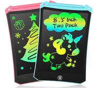 2 Pezzi Tavoletta da disegno LCD da 8.5 pollici, portatile per gli, riutilizzabile, Tavoletta Grafica per Giochi Bambini, regali giocattolo educativi e di apprendimento per ragazze di 3-8(Rosa+Blu)