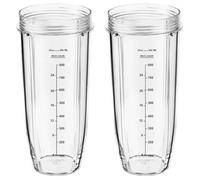 2 Pezzi Tazza di Ricambio Frullatore per Ninja Robot da Cucina e Frullatore con Auto-iQ 1200 W CB350EU BN800EU BN495EU BN750EU BL480 BL480D BL481 BL482 BL450 BL451 BL456 SS351 SS401
