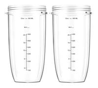 2 Pezzi Tazza di Ricambio per Frullatore per NutriBullet Pro 900 Watt e Nutribullet Original 600 Watt, Tazze di Spremiagrumi per Parti di Ricambio per Blender Accessorio