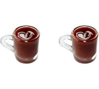 2 pezzi tazze da caffè in miniatura modello casa delle bambole ornamento casa delle bambole decorazione mini decorazione casa di bambola accessori per casa delle bambole colore casuale accessori per