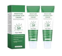 2 Pezzi Tea Tree Sunscreen, Essenza Solare con Filtro SPF50+, Physical Sunscreen, Idratante, Rinfrescante, Per una Pelle Uniforme Tonica e Luminosa, per Tutti i Tipi di Pelli