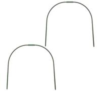 2 Pezzi Telaio ad Arco per Tunnel Polli da Giardino, Plastico Verde | Montaggio senza Attrezzi, per Copertura e Rete a File, per Pollaio e Galleria Esterna