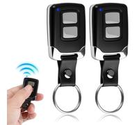 2 pezzi Telecomando 433 mhz per Porta da Garage, Trasmettitore Telecomando Manuale 433 mhz, Apriporta da Garage con 2 Tasti, Universale Telecomandi Cancello per Cancelli Automatici