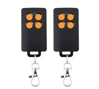 2 pezzi telecomando cancello 4 canali, compatibile con SCS Sentinel AAM0121, codice di rotolamento sicuro, portata 50 m, 433,92 MHz, per cancello e garage - in atteria CR2032 (arancione)