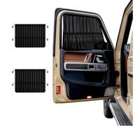 2 pezzi Telo parasole auto per bambini parasole per finestre auto per bambini dotato di 4 ventose 65 * 50cm nero semi-trasparente