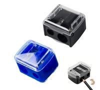 2 Pezzi Temperamatite di Bellezza, Temperino Matita Occhi, Temperino Doppio per Matite Cosmetiche, Adatto per Eyeliner, Matita per Sopracciglia