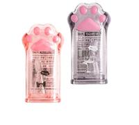 2 Pezzi Temperino con Contenitore, zampe di gatto,Temperino con Serbatoio, Temperino Fori Temperino Bambini Temperamatite Trucco per Diversi Tipi di Matite Studenti Scuola Ufficio(Stile A)