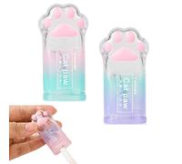 2 Pezzi Temperino con Contenitore, zampe di gatto,Temperino con Serbatoio, Temperino Fori Temperino Bambini Temperamatite Trucco per Diversi Tipi di Matite Studenti Scuola Ufficio(Stile B)