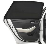 2 Pezzi Tendine Parasole Auto Bambini, CNMTCCO Set rete auto con protezione UV/protezione antiriflesso, per protegge il bambino,i bambini, misura universale per la maggior parte delle automobili