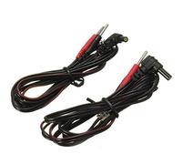 2 pezzi Tens elettrodo conducono fili jack plug connettore, elettrodo unità cavo fili per dispositivi di massaggio TENS EMS, cavi di ricambio per strumenti di elettroterapia