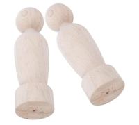 2 Pezzi Terminale in Legno Massello, Sfera Classica | Superficie Grezza Verniciabile, Finitura Liscia e Venatura Naturale, Supporto Stabile per Corrimano e Montanti
