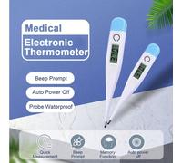 2 Pezzi Termometro Per Adulti, Termometro Orale Digitale Per La Febbre Con Lettura Veloce Di 10 Secondi ABS