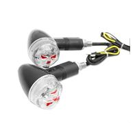 2 pezzi Teschio 3D 12v Indicatori di direzione Luce Cruiser Chopper Scooter ATV