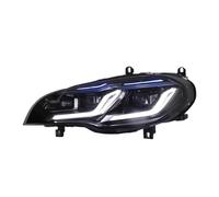 2 pezzi testa della lampada compatibile for BMW X5 E70 fari 2007-2013 E70 LED stile blu DRL lampada di segnalazione assemblaggio aggiornamento accessori auto Hid(2011-2013)