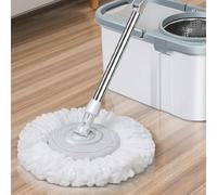 2 pezzi Teste di ricambio spesse a colori casuali per Spin Mop, Testa di mop magica in microfibra a forma di cerchio, Super assorbente, Forte adsorbimento, Pulisce facilmente Capelli, Polvere e Macchi