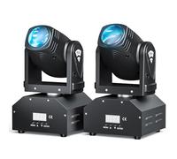 2 Pezzi Teste Mobili Moving Head Beam d-mx512 Luce da palcoscenico RGBW Luci Discoteca Effetto con Modalità di Controllo del Suono e Automatica Luci Palco per Bar Christmas Halloween