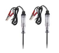 2 Pezzi Tester di Tensione Set, Lampada di Prova per Auto, Moto, Camion, 6V 12V 24V Tester per Circuiti, Portatile Penna di Prova per Sistemi a Bassa Tensione, Circuiti, Fusibili, Interruttori, Fili