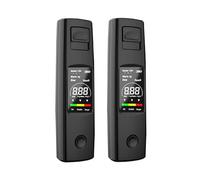2 Pezzi Tester per Alcool alla Guida, Alcol Test Etilometro Professionale, Etilometro per Automobilisti, Strumento Alcol Test, Rilevatore Alcool Portatile per Bere E Guidare Durante Le Feste