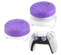 2 Pezzi Thumbsticks, Silicone Copertina Thumbsticks Grip per Controllore PS4 e per Controllore PS5 a Aiuto con Mirare, Controllo e Ridurre Pollice La Stanchezza, Viola
