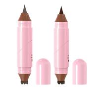 2 Pezzi Timbri Rotanti per Eyeliner - Timbri per Eyeliner a Doppia Testa, Timbris Eyeliners ad ala per Occhi di Gatto, Eyeliners Resistente all Smudge, Naturale, Persistente, Asciugatura Rapida (2ml)