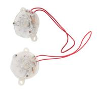 2 Pezzi Timer per Ventilatore Elettrico 120 Minuti 220 V 1,6 a Bianco | ABS e Metallo, Compatibilità Versatile, Ricambio per Modelli a Pavimento e Parete, senza Batteria
