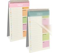 2 Pezzi to Do List Planner 52 Fogli A5 Senza Data Blocco Note Giornaliero Blocco