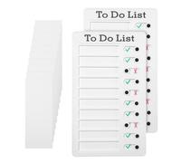 2 Pezzi To Do List Planner, Tabella delle Faccende per Bambini Adulti, Lista Controllo Promemoria Lavoro, Chores Board per Casa,Personalizzato Lista,Scheda della lista controllo Memo 10 Foglio Bianco
