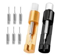 2 Pezzi Togli Maglie Orologio, Strumento Di Rimozione E Regolazione, Outil Montre Kit Demontage pour Enleve Maillon(Noir, Or)